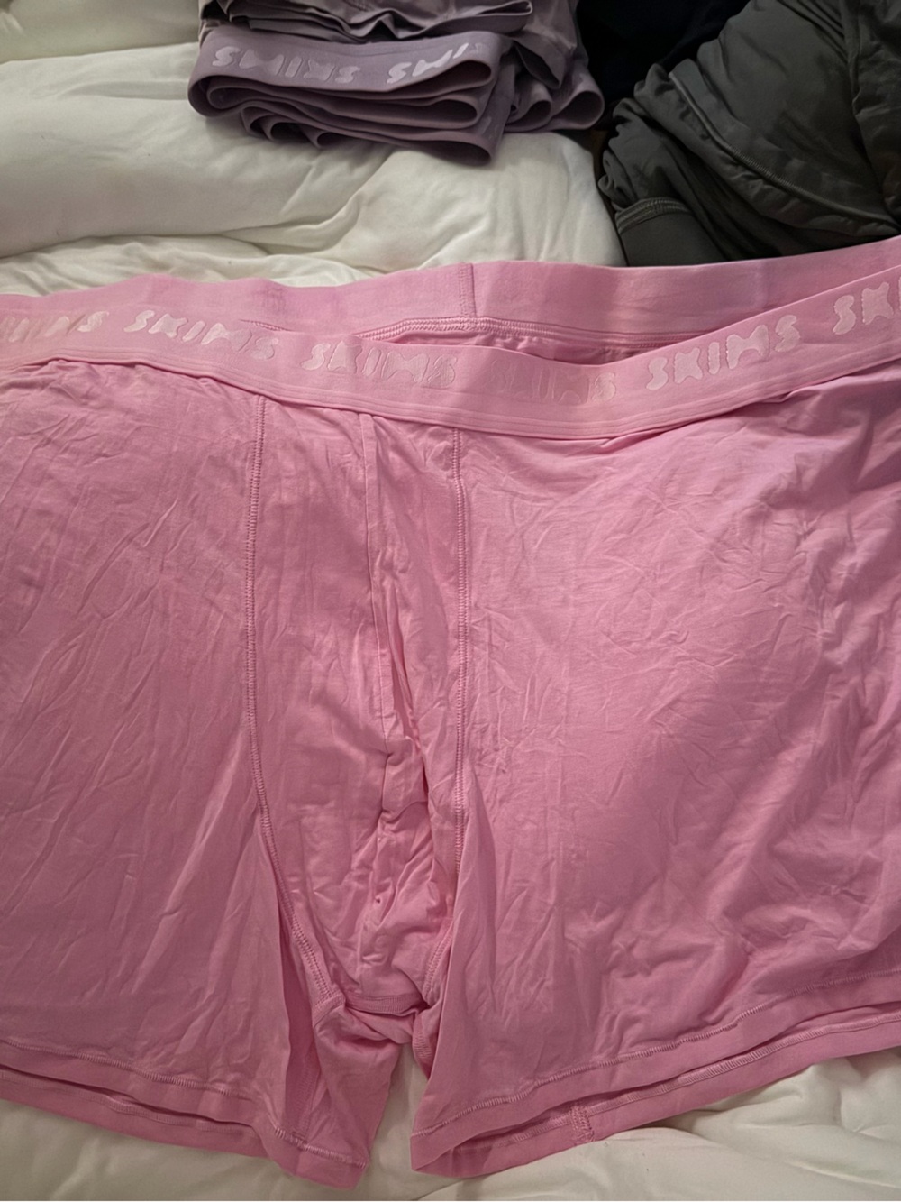 SKIMS Pink men’s  Boxer with Branded Waistband sz 5x